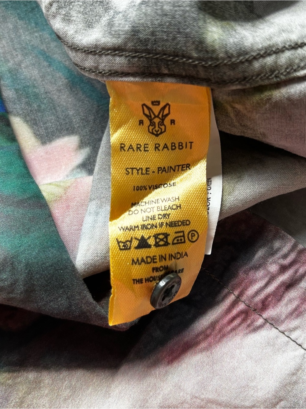 Rare Rabbit Regular fit Abstract Print Shirt - Picture 8 of 8